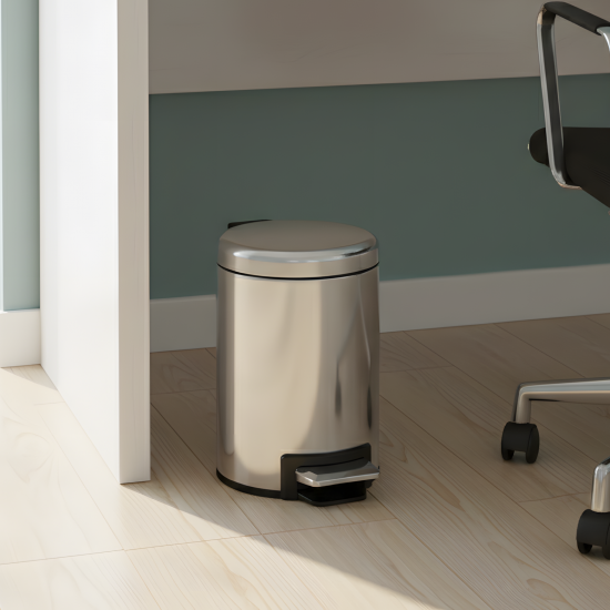 Stainless Steel Trash Can 9 L